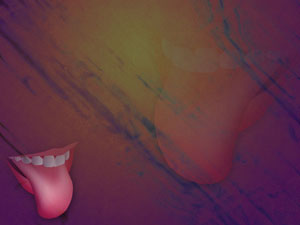 Tongue Title Content PowerPoint Template