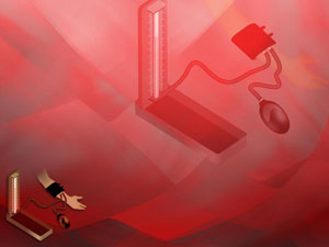 Blood Pressure Title Content PowerPoint Template