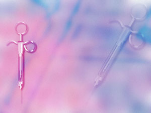 Dental Syringe Title Content PowerPoint Template