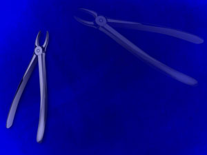 Dental Forceps Title Content PowerPoint Template