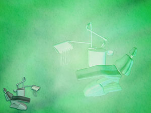 Dental Chair Title Content PowerPoint Template