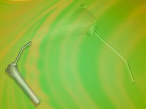 Dental Air and Water Syringe Title Content PowerPoint Template