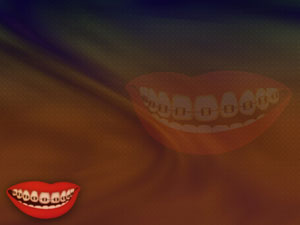 Dental Braces Title Content PowerPoint Template
