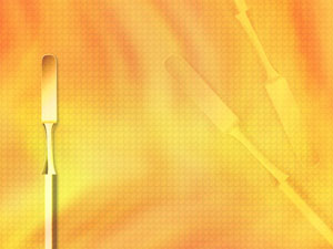 Dental Cement Spatula Title Content PowerPoint Template