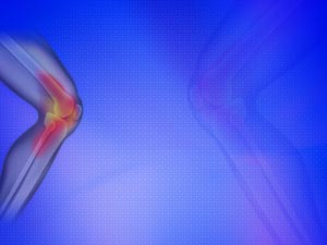 Knee Pain Title Content PowerPoint Template