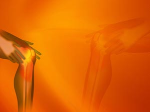 Knee Pain Title Content PowerPoint Template