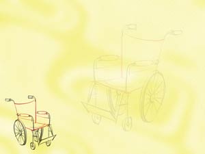 Wheelchair Title Content PowerPoint Template