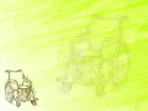 Wheelchair Title Content PowerPoint Template
