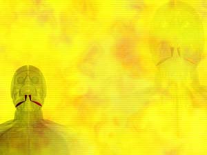 Digastric Muscle Title Content PowerPoint Template